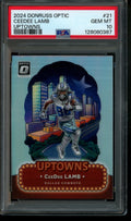 2024 Panini Optic CeeDee Lamb Uptowns Case Hit PSA 10 Cowboys