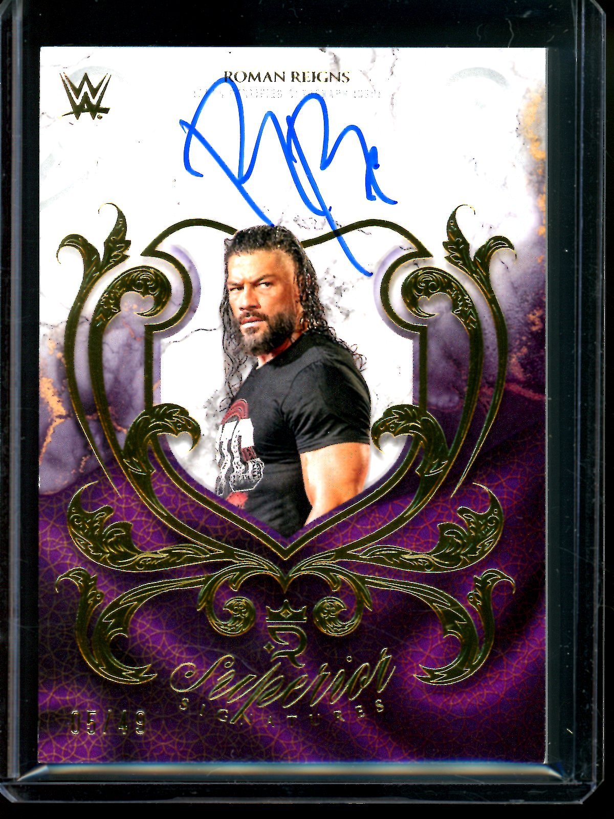 2025 Topps Royalty Roman Reigns Superior Signatures /49