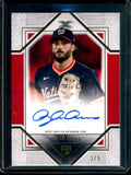 2025 Topps Definitive Dylan Crews Rookie Autograph Red /5 Nationals