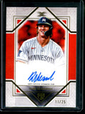 2025 Topps Definitive Luke Keaschall Orange Rookie Autograph /25 Twins