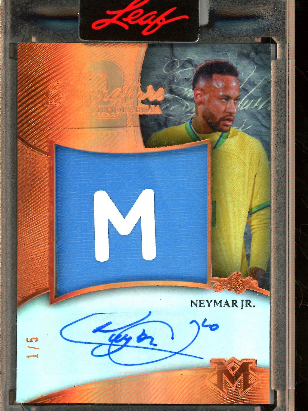 2026 Leaf Magnificence Neymar Jr. / Ronaldo Nazario Dual Patch Autograph /5 #S2-7
