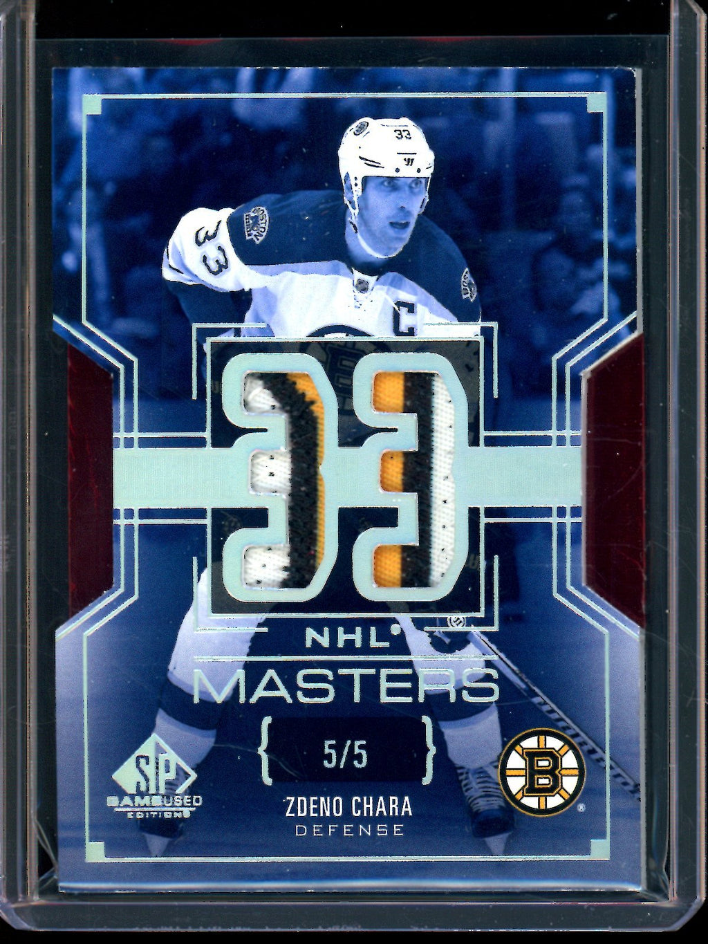 2026 Upper Deck SP Game Used Zdeno Chara NHL Masters Dual Relic /5 "33" Boston Bruins