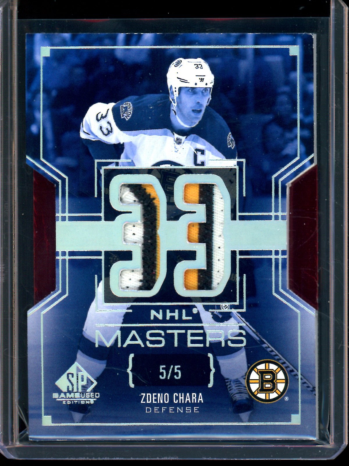 2026 Upper Deck SP Game Used Zdeno Chara NHL Masters Dual Relic /5 "33" Boston Bruins