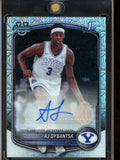 2025 Bowman Chrome AJ Dybantsa 1st Mojo Refractor Autograph BYU