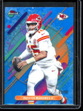 2025 Topps Finest Patrick Mahomes II Rare Blue Refractor /99 Chiefs