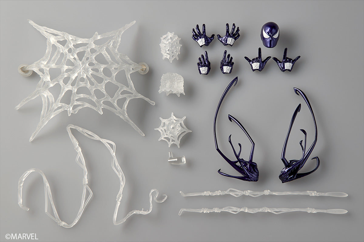 Revoltech Amazing Yamaguchi Symbiote Spider-Man Purple Ver. Action Figure JAPAN