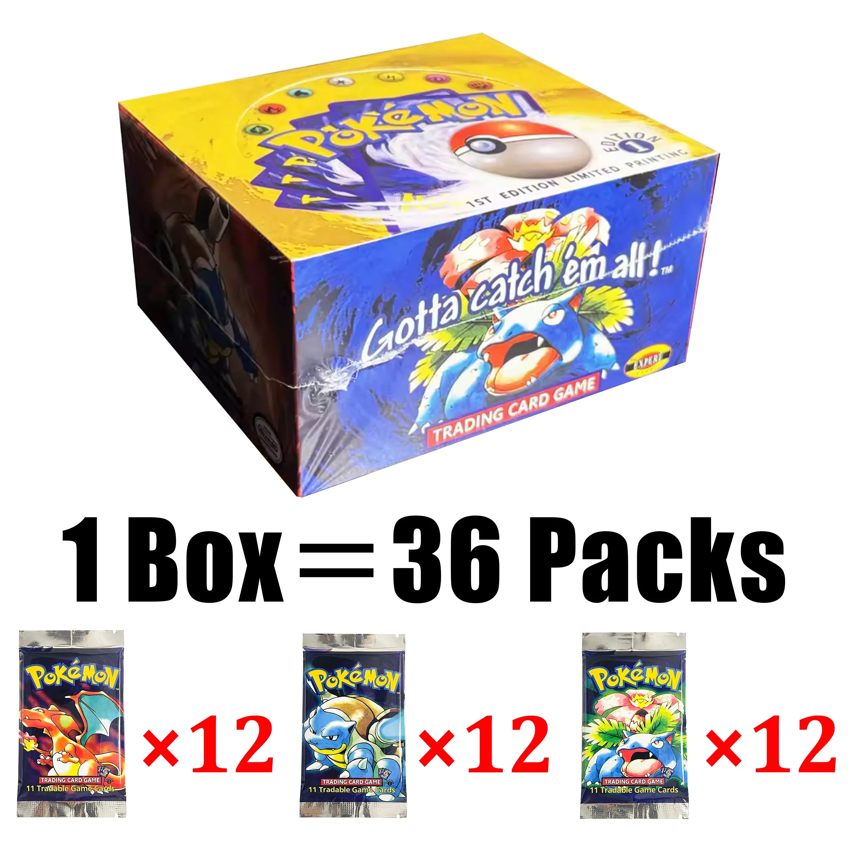 Pokémon Trading Cards Box Set 1ST Edition. Unlimited Edition