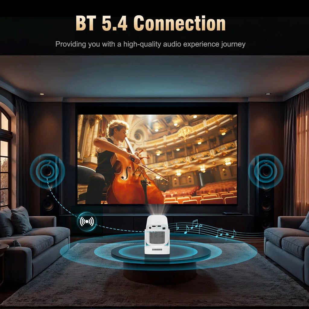 Magcubic Projector HY310 Auto Focus 4K Native 1080P 330ANSI Android11 5W Speaker Air Mouse Voice Assistant Upgrated HY300