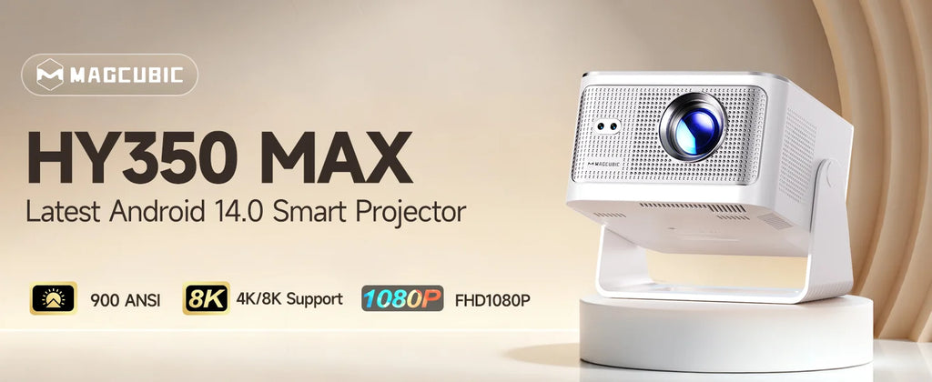 Magcubic Projector HY310 Auto Focus 4K Native 1080P 330ANSI Android11 5W Speaker Air Mouse Voice Assistant Upgrated HY300