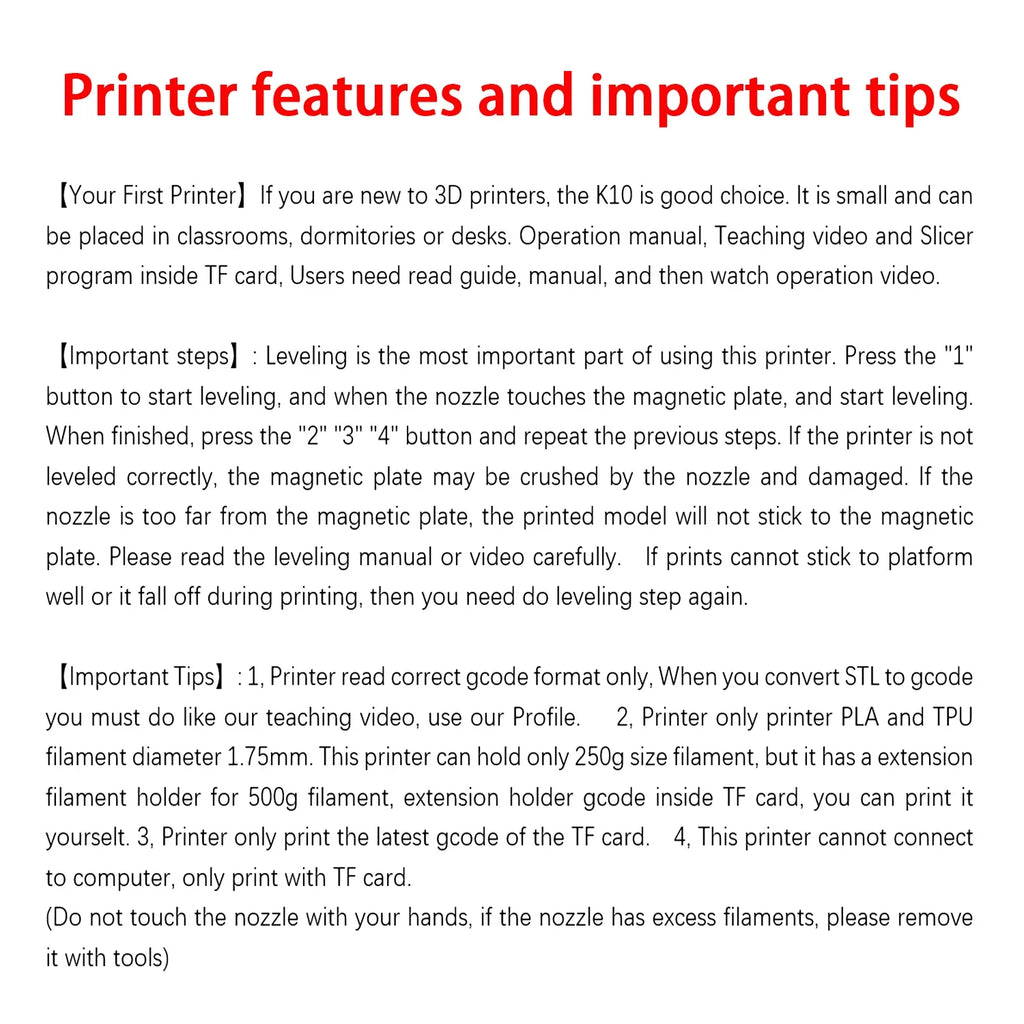 EasyThreed 3D Printer PLA TPU 1.75mm Filament