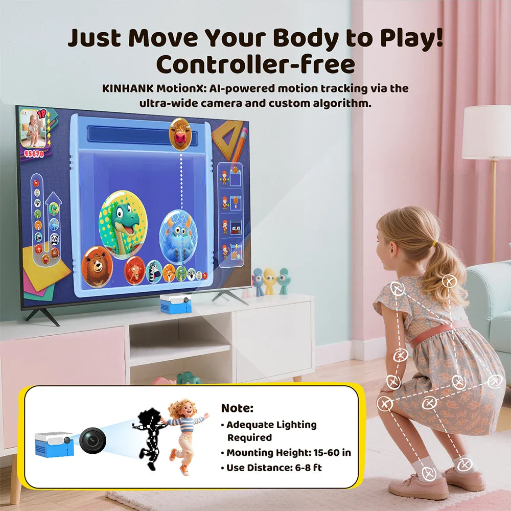 KINHANK MotionX Video Game Console for Kids & Families