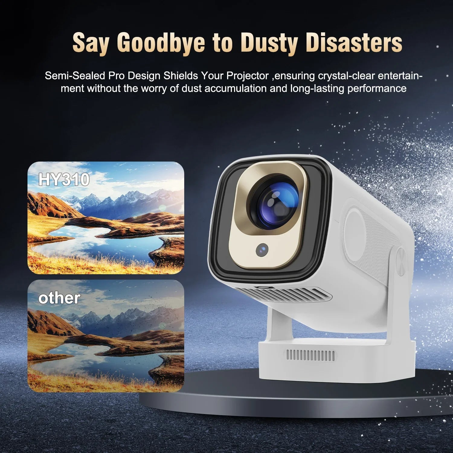 Magcubic Projector HY310 Auto Focus 4K Native 1080P 330ANSI Android11 5W Speaker Air Mouse Voice Assistant Upgrated HY300