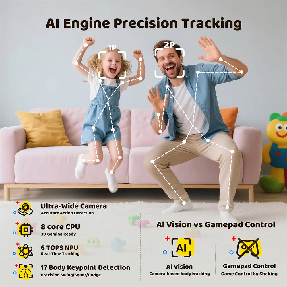 KINHANK MotionX Video Game Console for Kids & Families