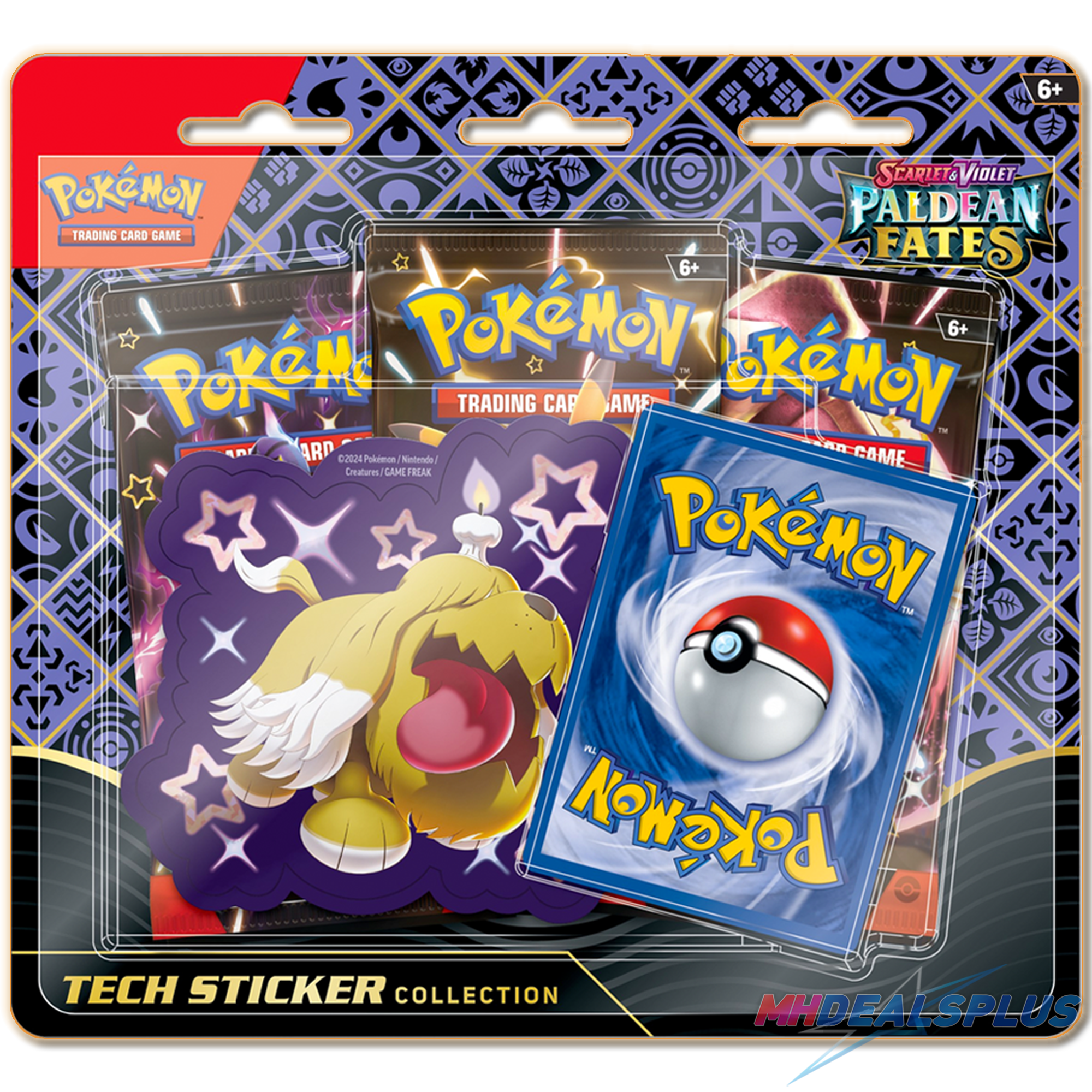 Pokemon Paldean Fates Tech Sticker Collection Set of 3