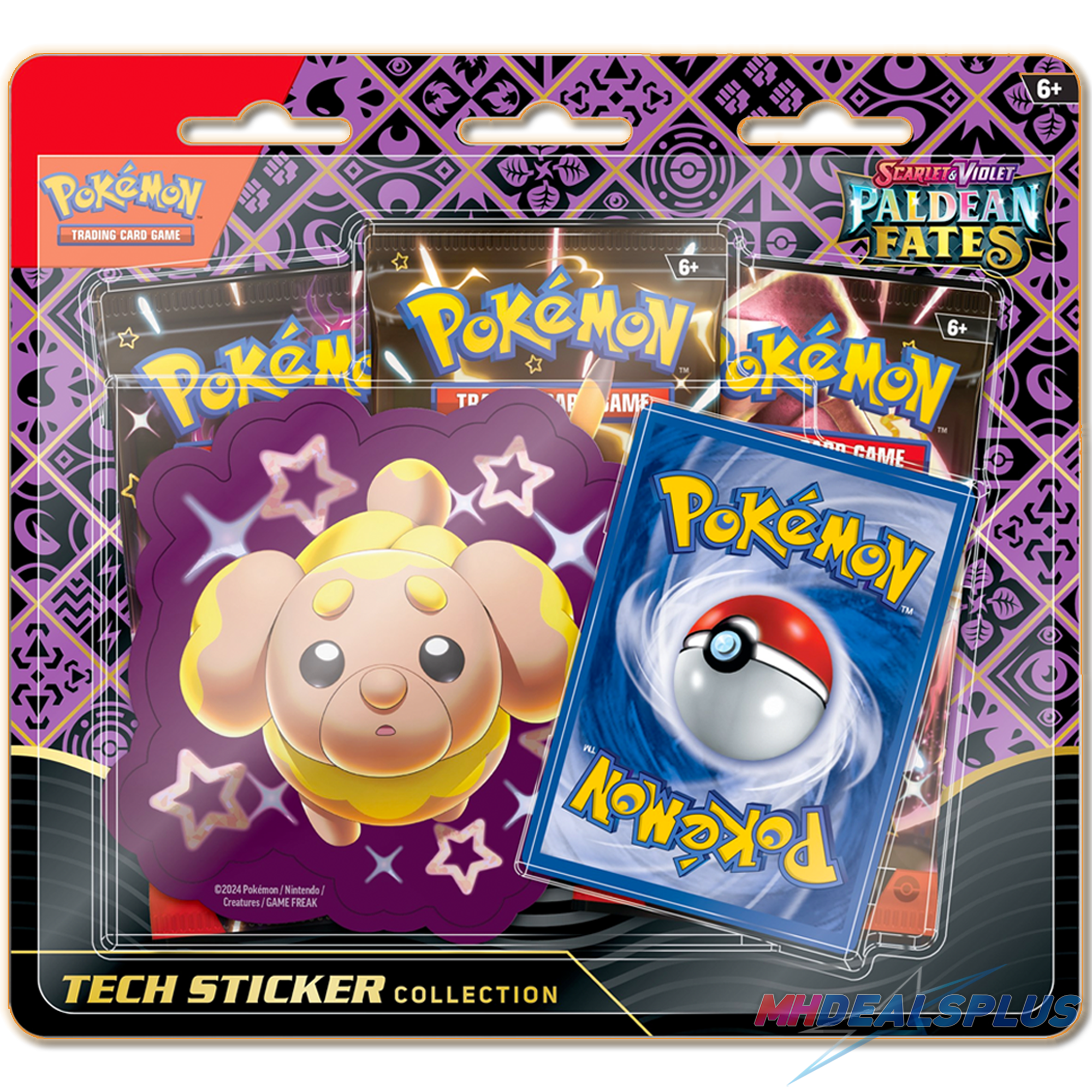 Pokemon Paldean Fates Tech Sticker Collection Set of 3