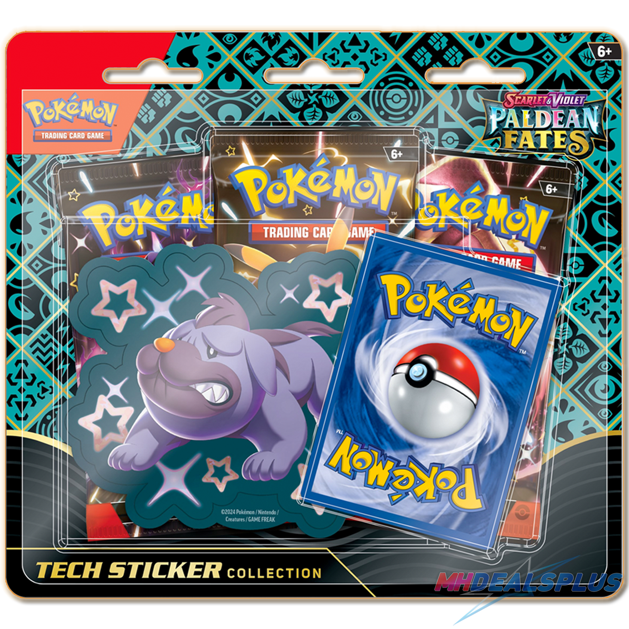 Pokemon Paldean Fates Tech Sticker Collection Set of 3