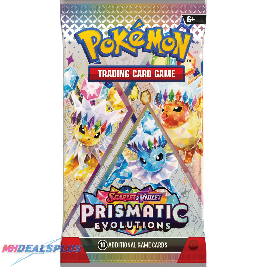 Pokemon Prismatic Evolutions Tech Sticker Collection Set of 3