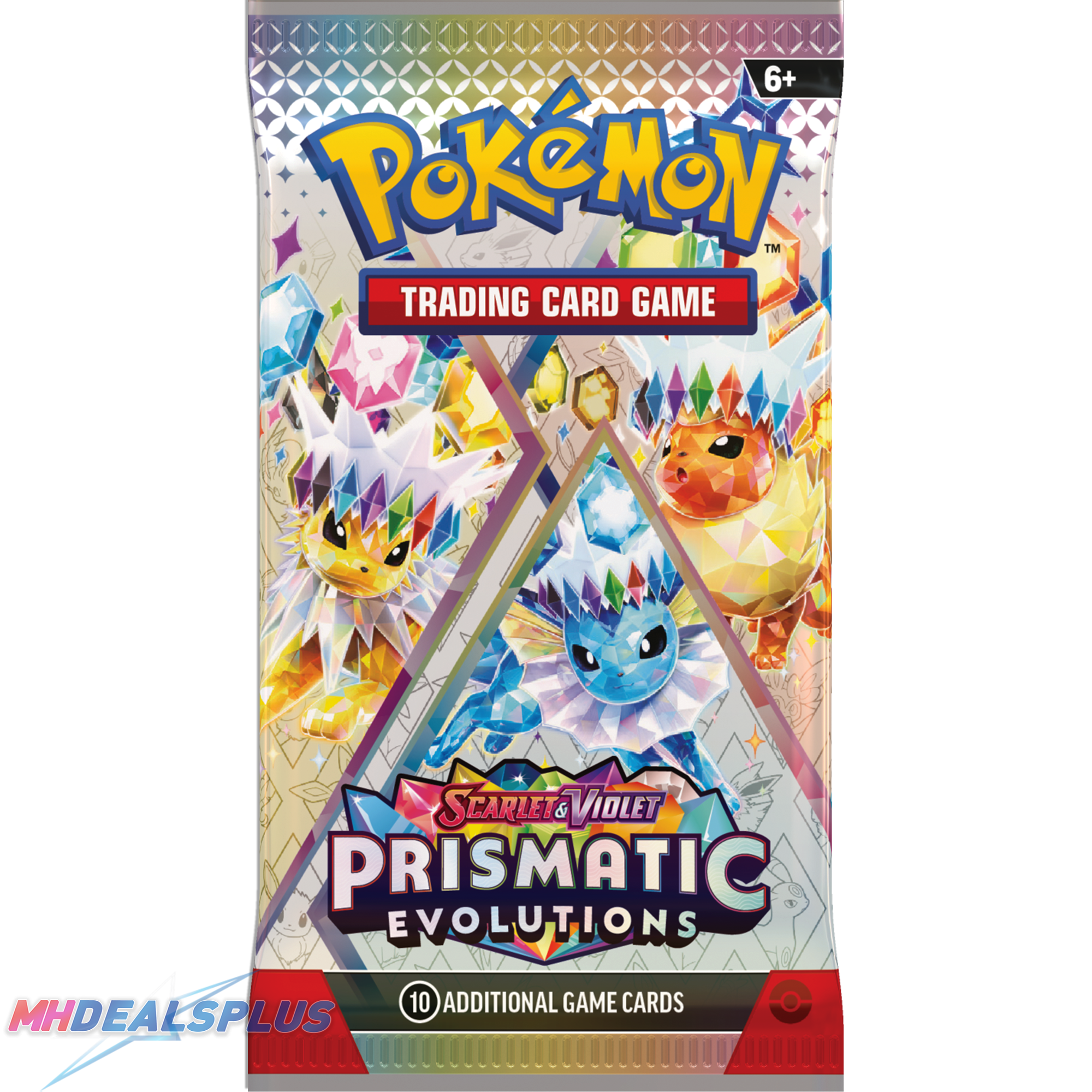 Pokemon Prismatic Evolutions Tech Sticker Collection Set of 3