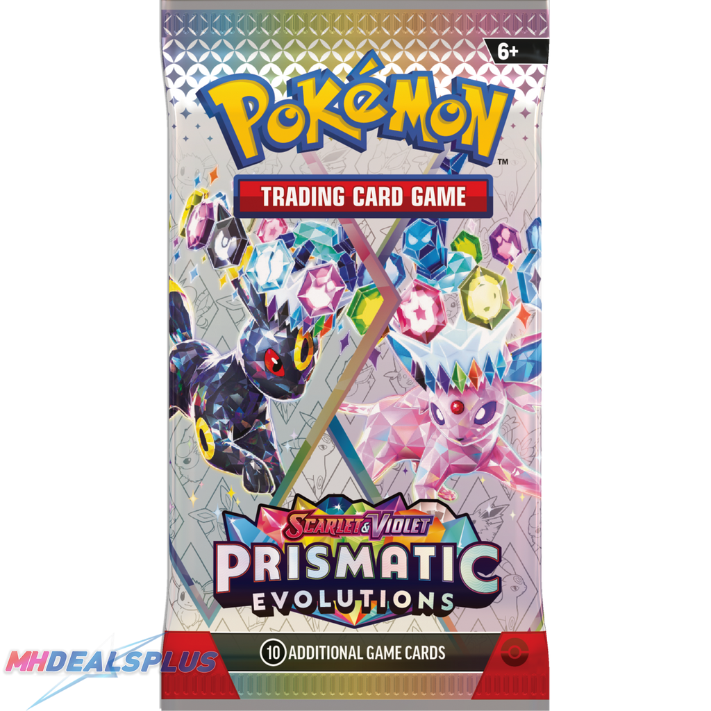 Pokemon Prismatic Evolutions Tech Sticker Collection Set of 3