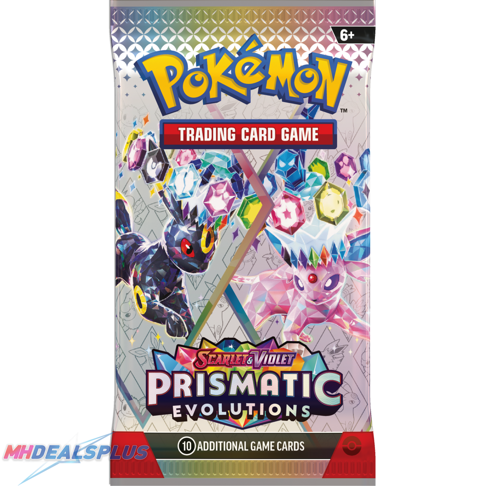 Pokemon Prismatic Evolutions Tech Sticker Collection Set of 3