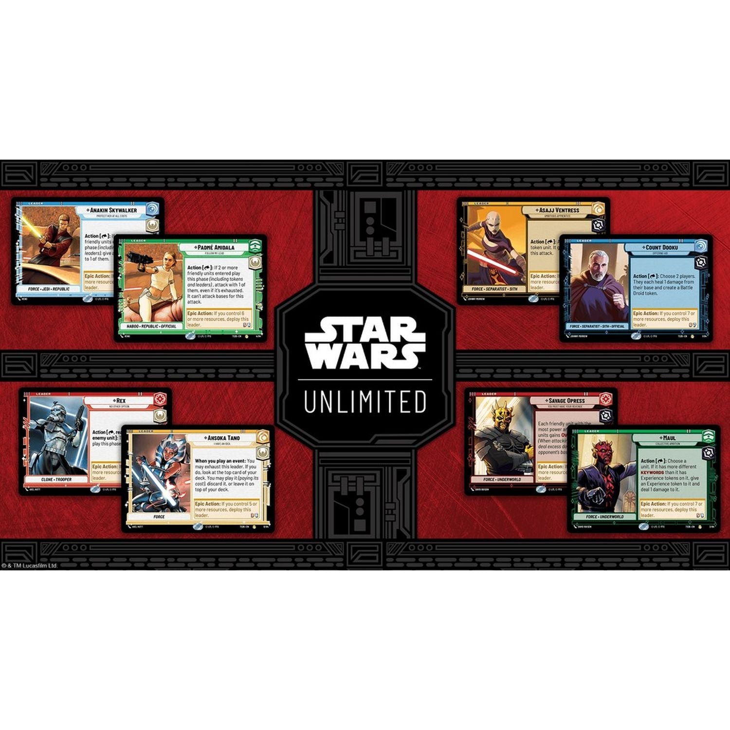Star Wars: Unlimited – 2026 Twin Suns Deck-Display (4er-Set)