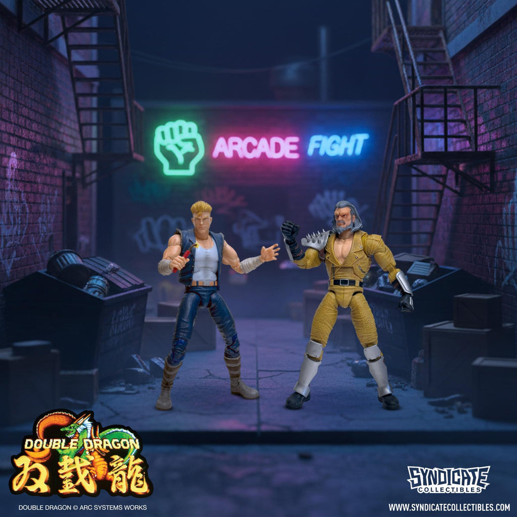 Double Dragon Deluxe Action Figure Set Of 4 | Billy, Jimmy, Willy, Jeff