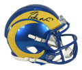 Puka Nacua Autographed  Los Angeles Rams Speed Mini Football Helmet (Fanatics)