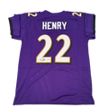 Autographed Derrick Henry Custom Purple Jersey (Beckett)