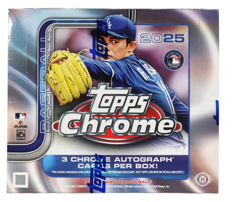 2025 Topps Chrome Baseball Hobby Jumbo 8-Box Case