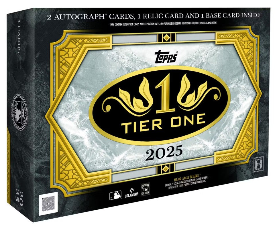 2025 Topps Tier One Baseball Hobby 8-Box Case