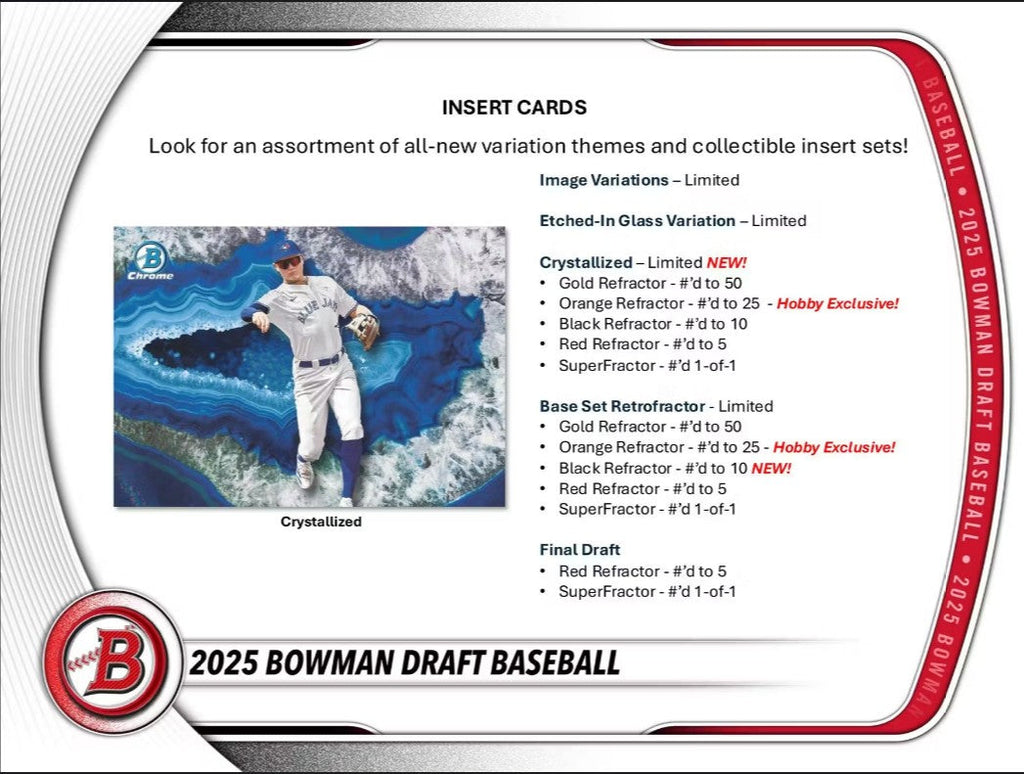 2025 Bowman Draft Baseball Super Jumbo 6-Box Case