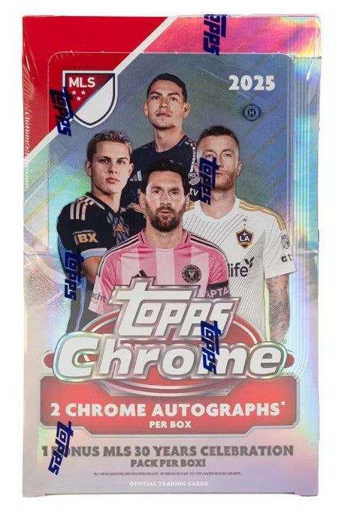2025 Topps MLS Major League Soccer Chrome Hobby Box