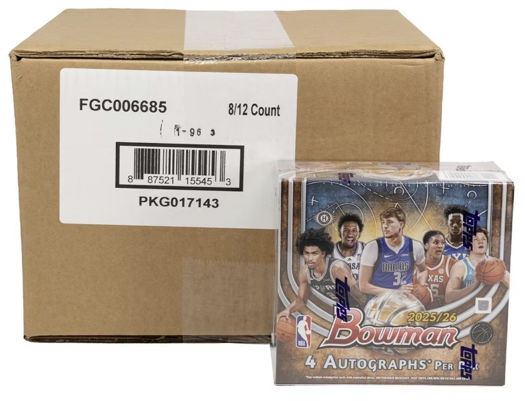 2025/26 Bowman Basketball Hobby Jumbo 8-Box Case (Presell)