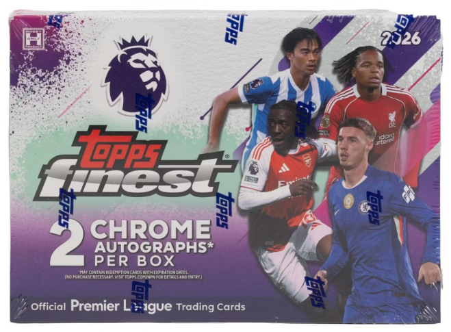 2026 Topps Finest Premier League EPL Soccer Hobby Box