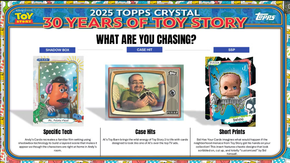 2025 Topps Crystal 30 Years of Toy Story Hobby Box
