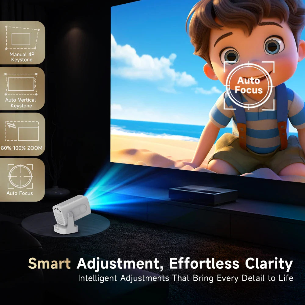 Magcubic Projector HY310 Auto Focus 4K Native 1080P 330ANSI Android11 5W Speaker Air Mouse Voice Assistant Upgrated HY300