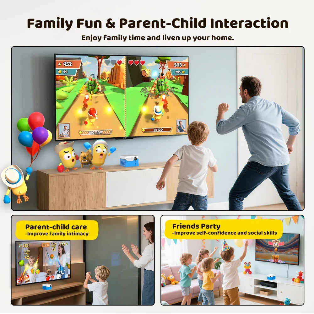 KINHANK MotionX Video Game Console for Kids & Families