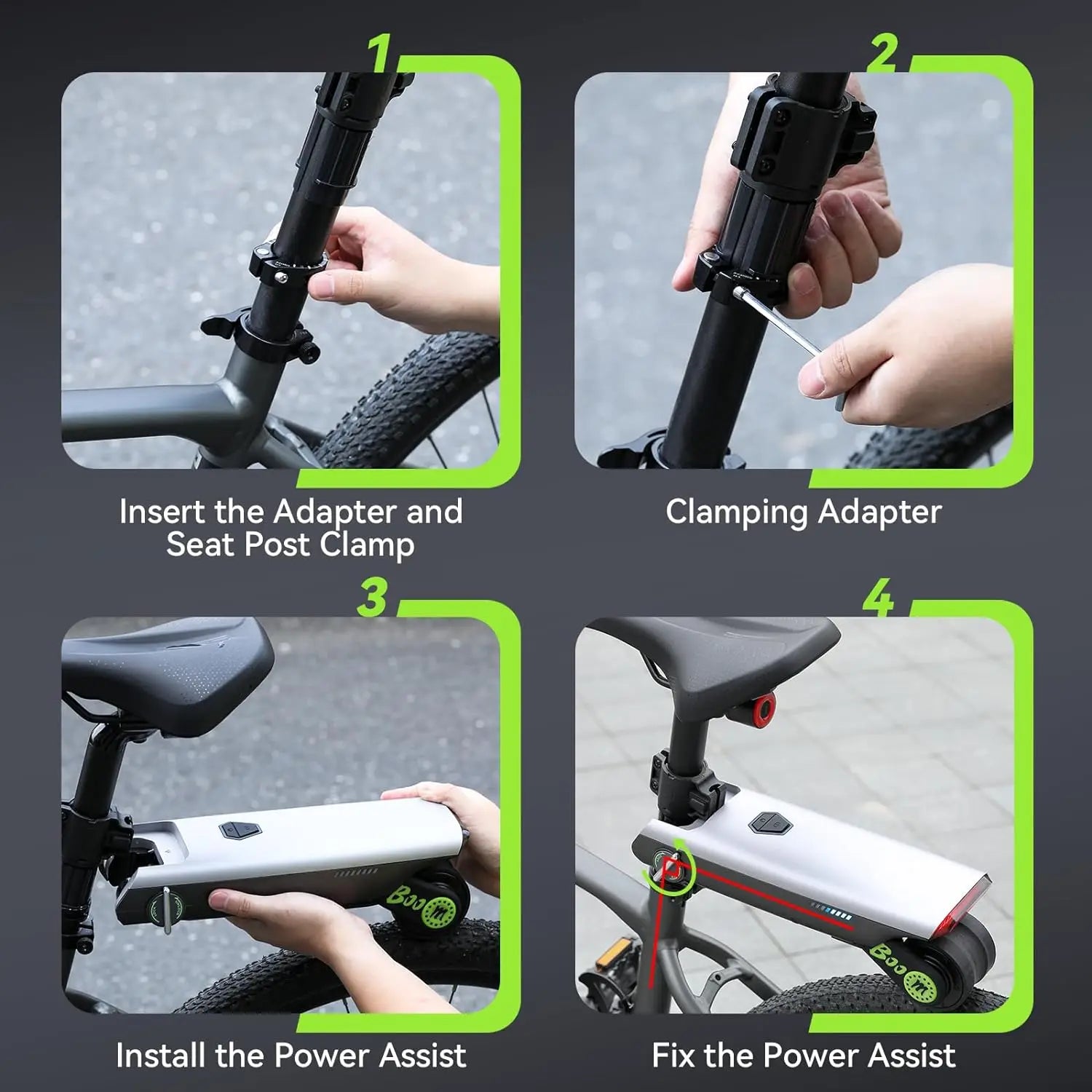 🚴 Electric Bike Conversion Kit – 31-Mile Range, 15.5mph, Tool-Free Install, App Control 🚴