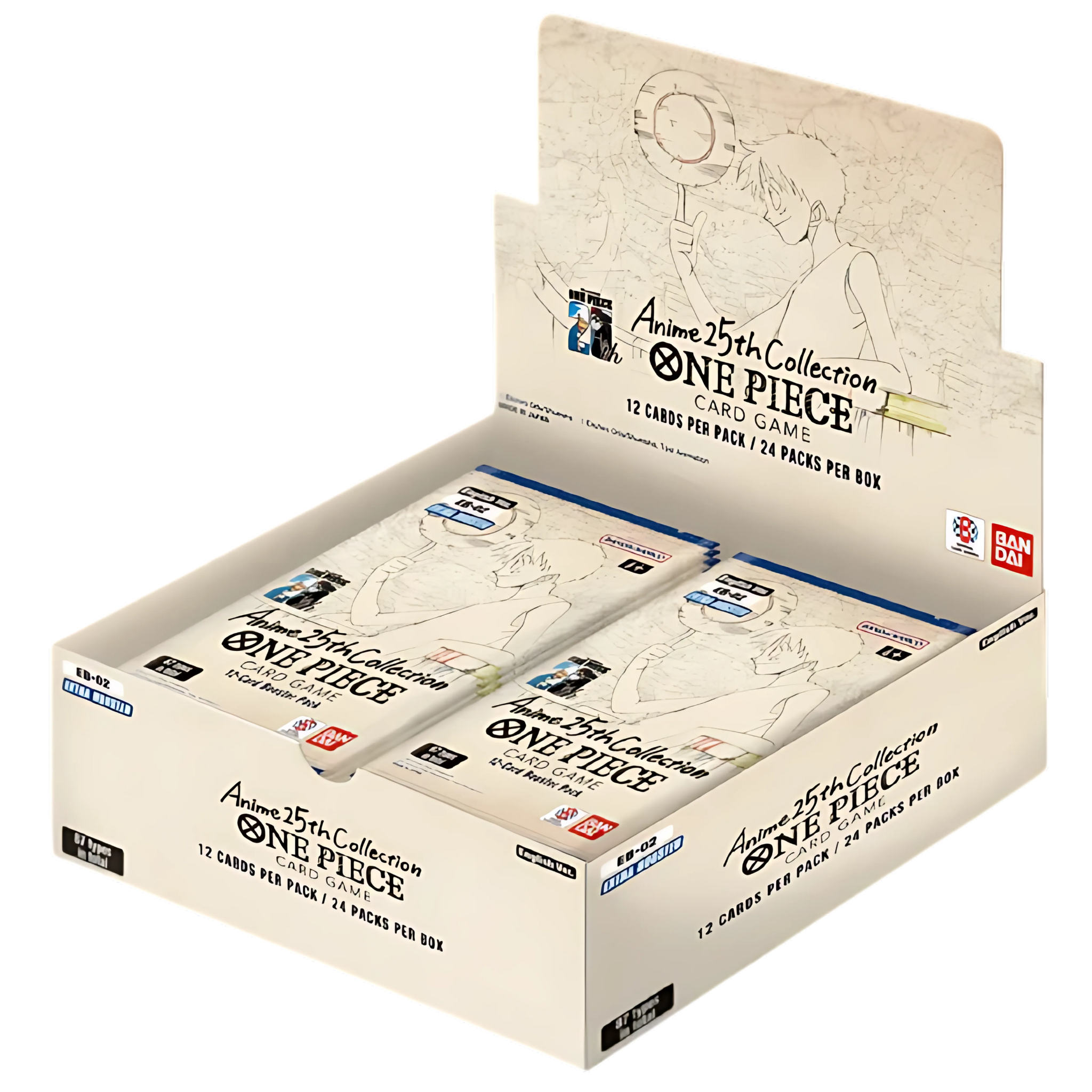 One Piece Card Game 25th Anniversary Anime Collection Booster Box – 24 Packs Sealed