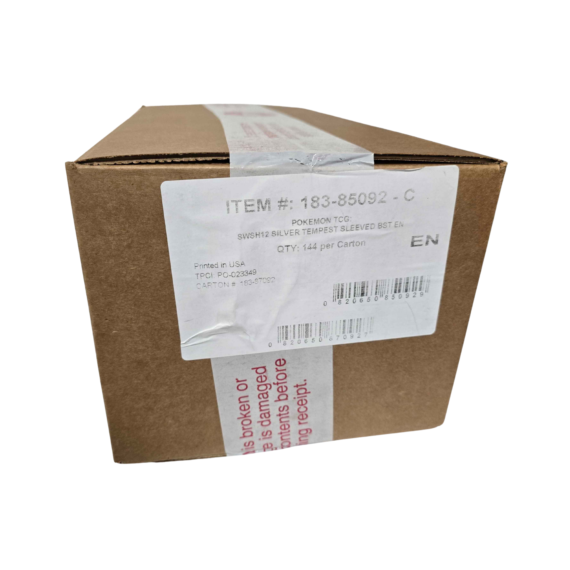 Silver Tempest Sleeved Booster Pack Case [Sealed]