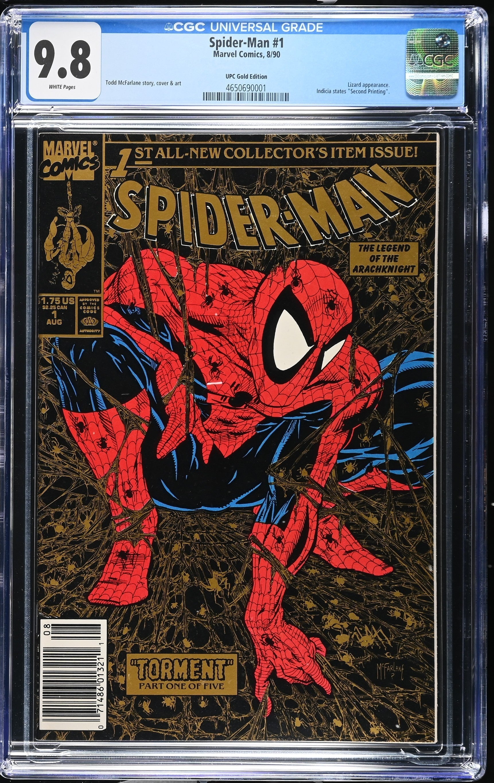 Spider-Man #1 UPC Gold Edition - CGC Bewertet 9.8