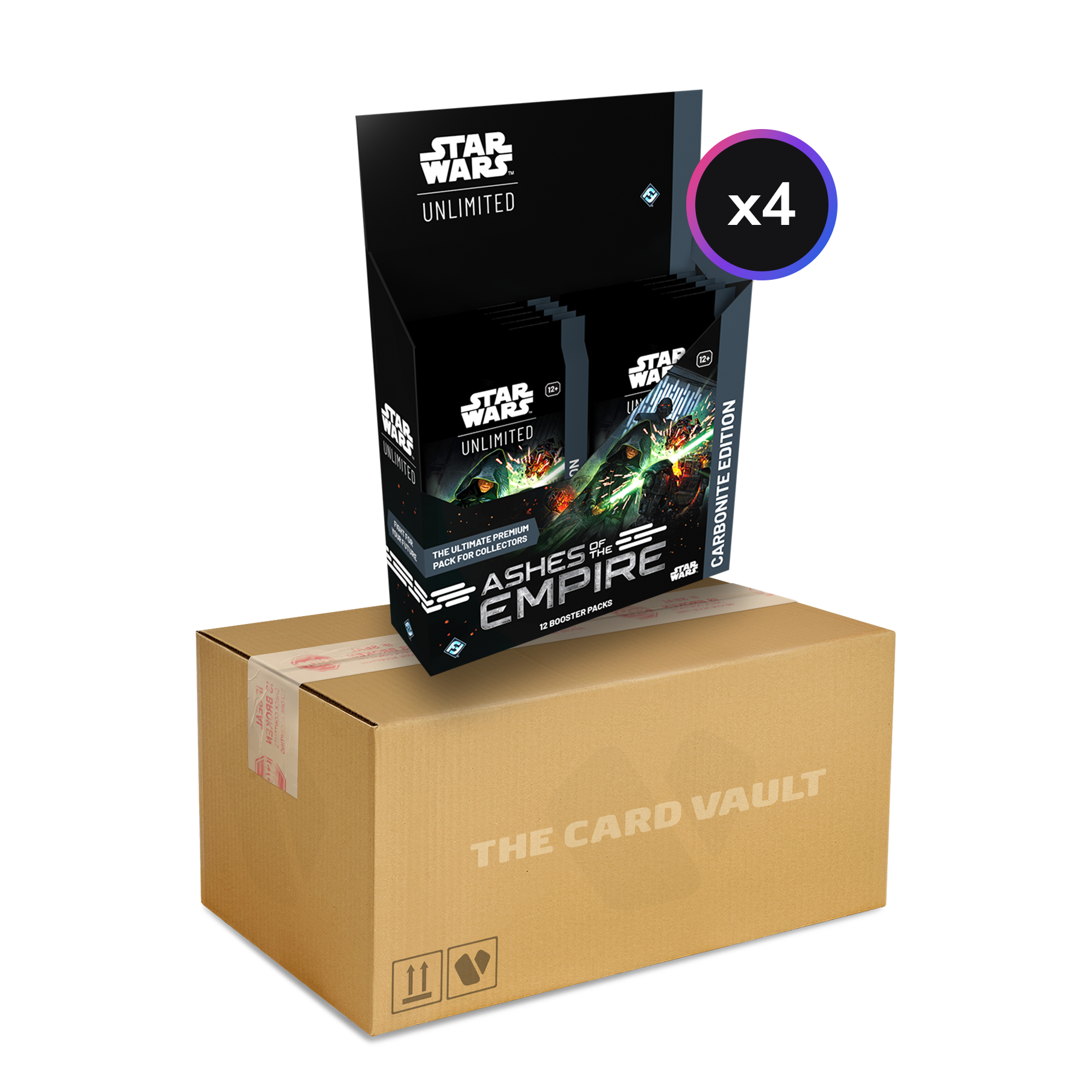 Star Wars: Unlimited - Ashes of the Empire - Carbonite Display Case (4x Booster Boxes)