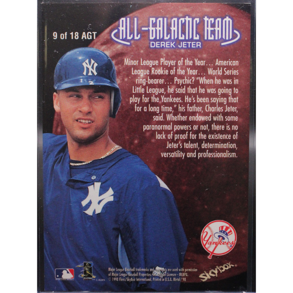 1998 Metal Universe #9 Derek Jeter All-Galactic Team