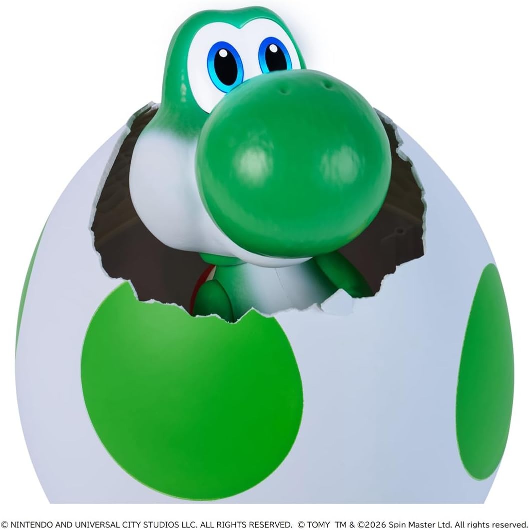 Super Mario Galaxy Movie: Interactive Hatchin Yoshi Figure