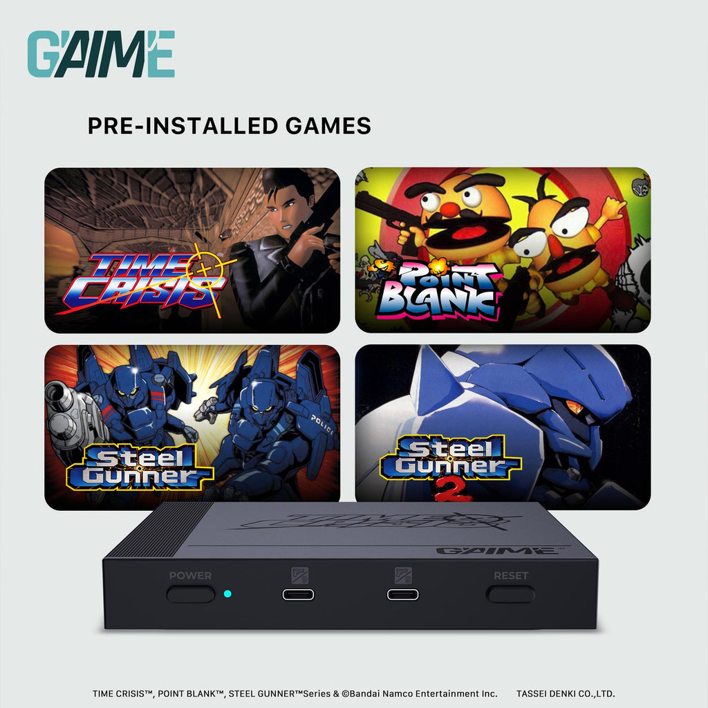 G'AIM’E Time Crisis Ultimate Pack Game Console With Two Lightguns