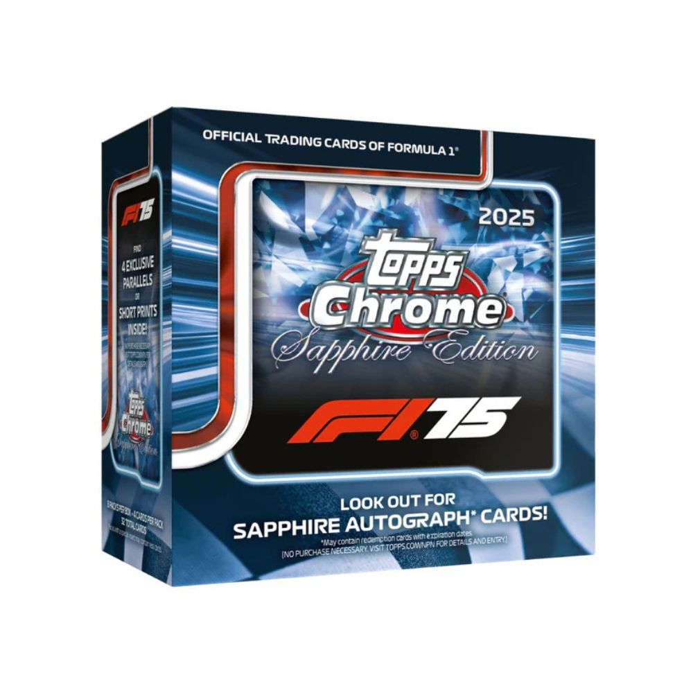 2025 Topps Chrome Formula 1 Racing Saphire Edition Box