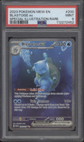 Blastoise ex Pokemon 151 Special Illustration Rare #200 PSA 9