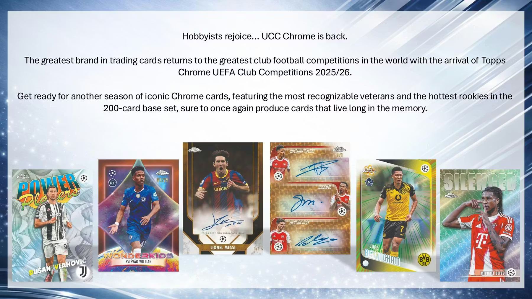 2026 TOPPS UCC CHROME SOCCER MEGA BOX