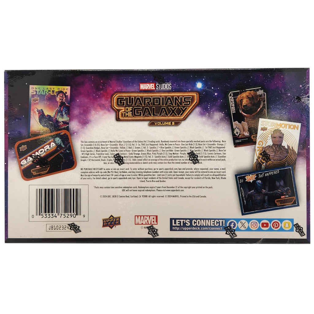 Marvel Studios Guardians of the Galaxy Volume 3 Hobby Box (Upper Deck 2024)