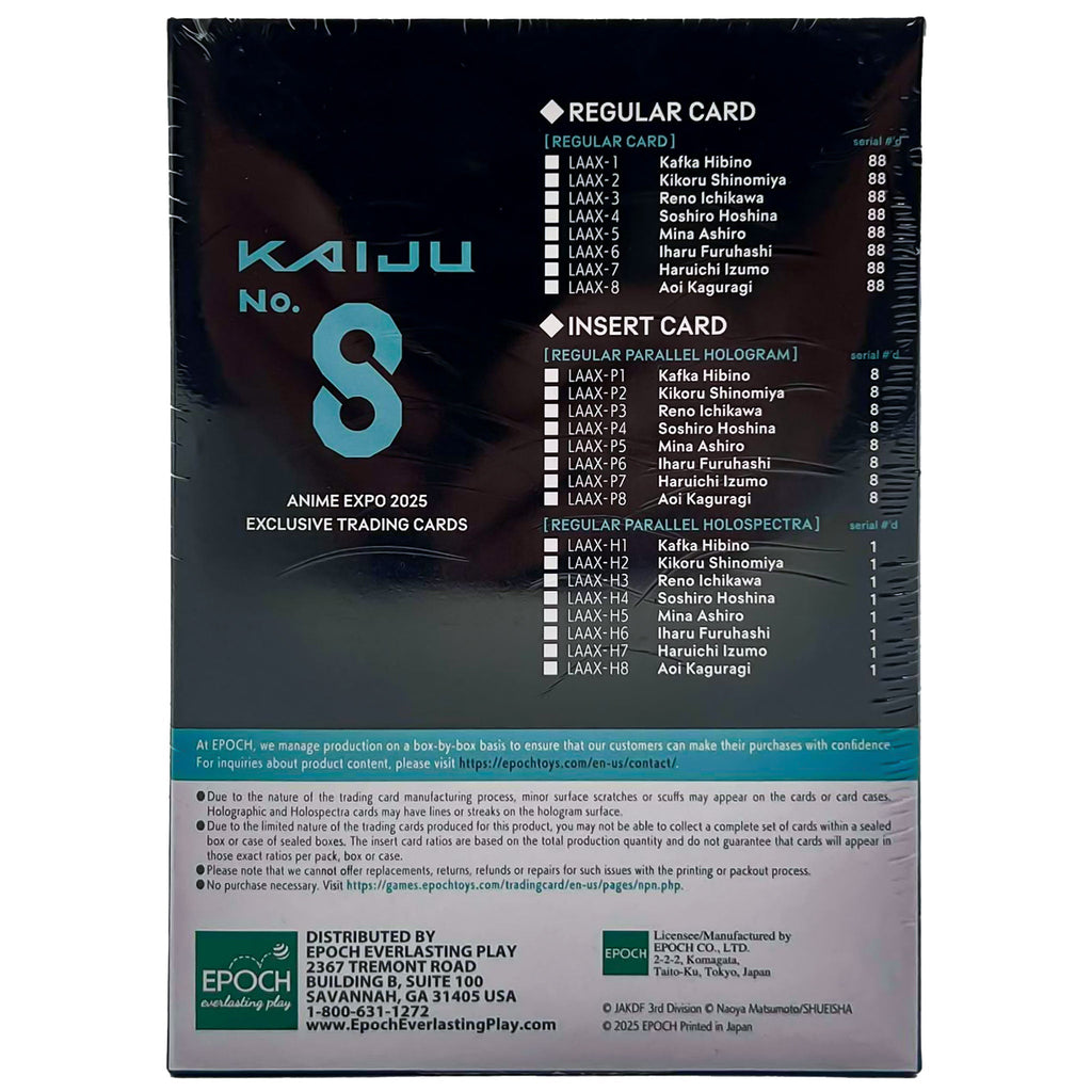 EPOCH CON-X - Kaiju No. 8 Anime Expo 2025 Exclusive Trading Cards